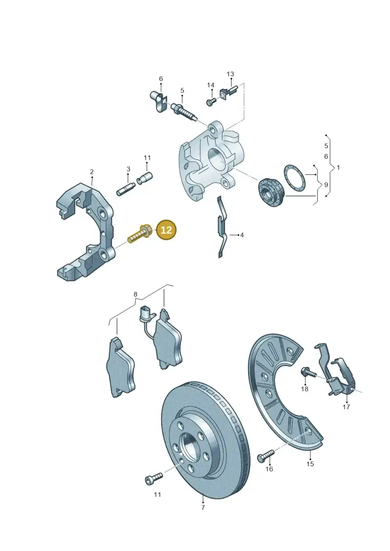 N90685403 — Volkswagen Touareg                08> (2007-) diagram 616615400, position 12