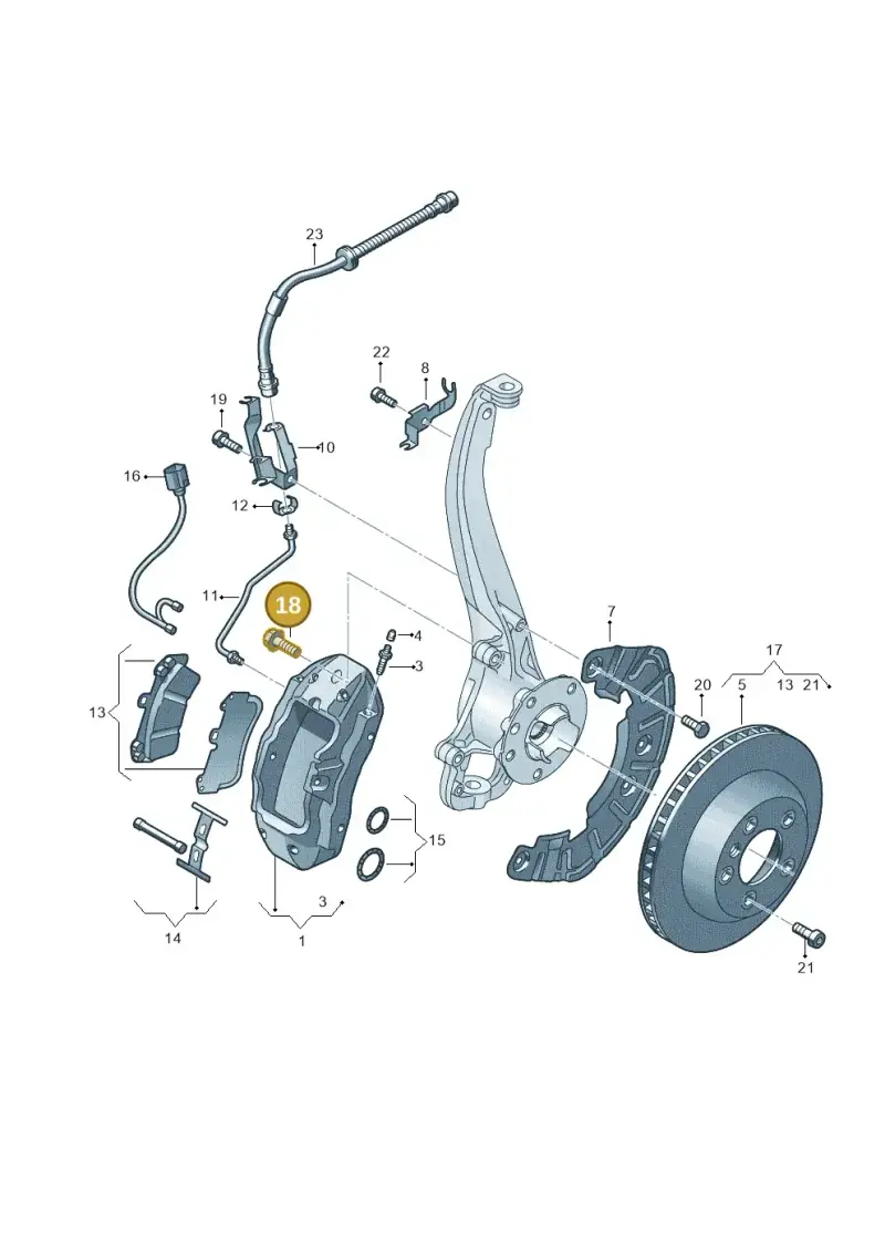 N90685403 — Volkswagen Touareg BlueMotion (2014-2018) diagram 693615400, position 18