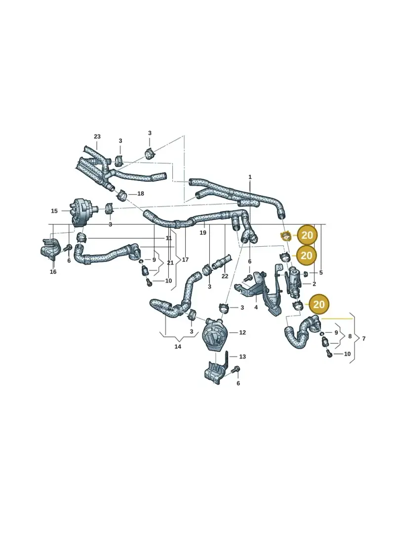 N90686904 — Volkswagen ID.Buzz (2022-) diagram 15a121110, position 20