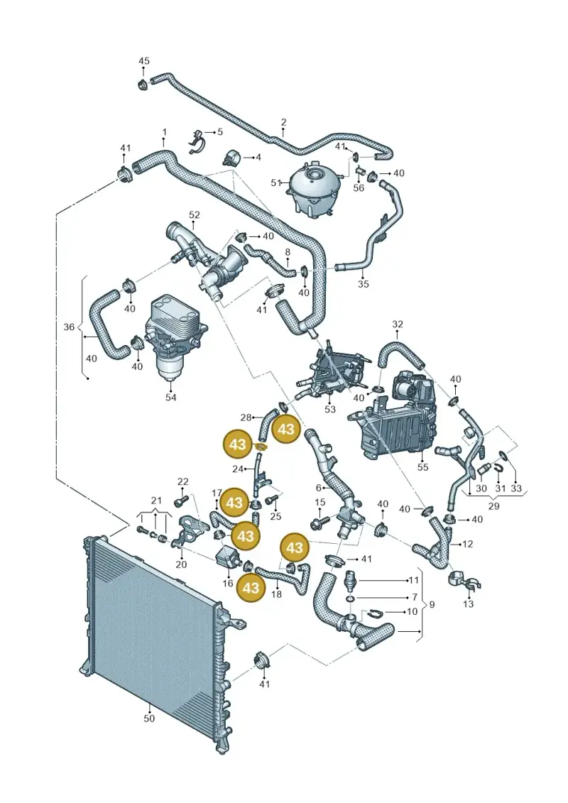 N90686904 — Volkswagen MAN TGE 35 (2016-2021) diagram 806121090, position 43