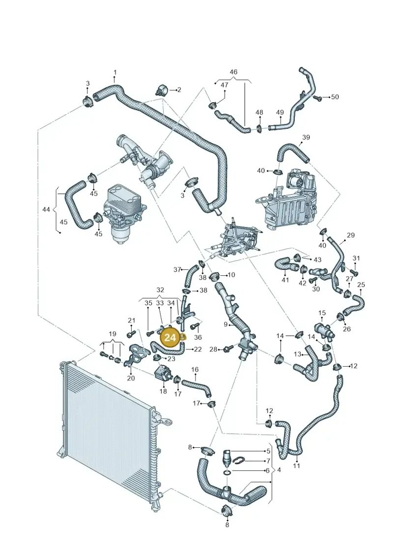 N90686904 — Volkswagen MAN TGE 35 (2016-2021) diagram 806121400, position 24