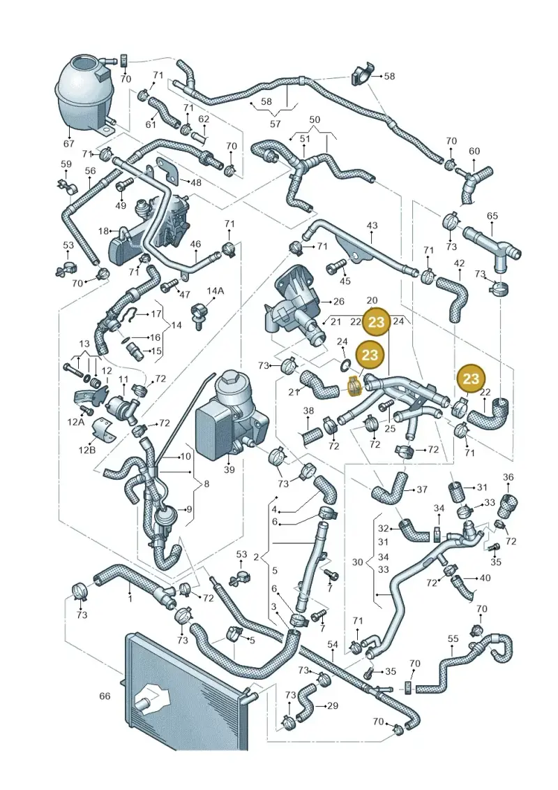 N90687101 — Volkswagen Amarok twin cab (2022-) diagram 683121470, position 23