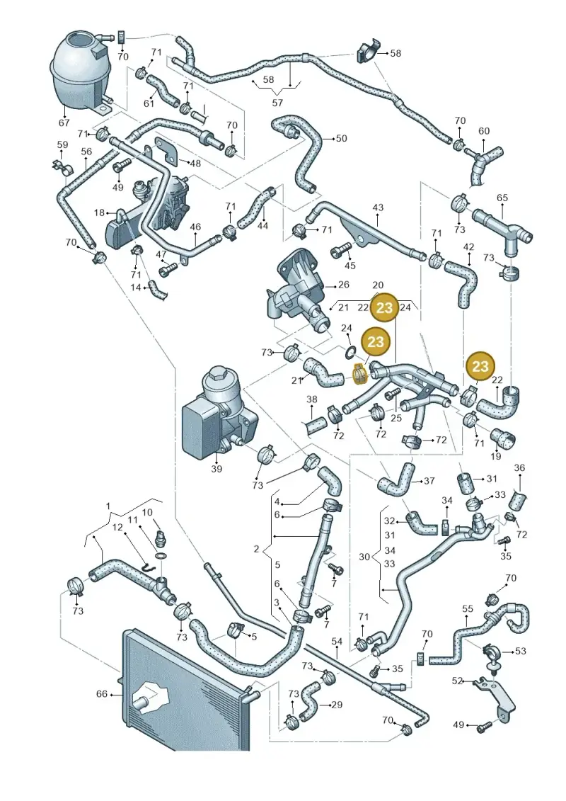 N90687101 — Volkswagen Amarok twin cab (2022-) diagram 683121540, position 23