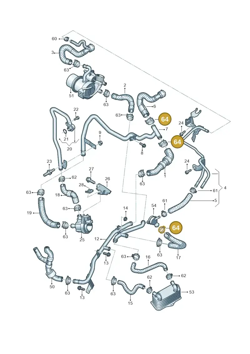 N90687101 — Volkswagen Caddy Maxi Kombi (2020-2024) diagram 745121590, position 64