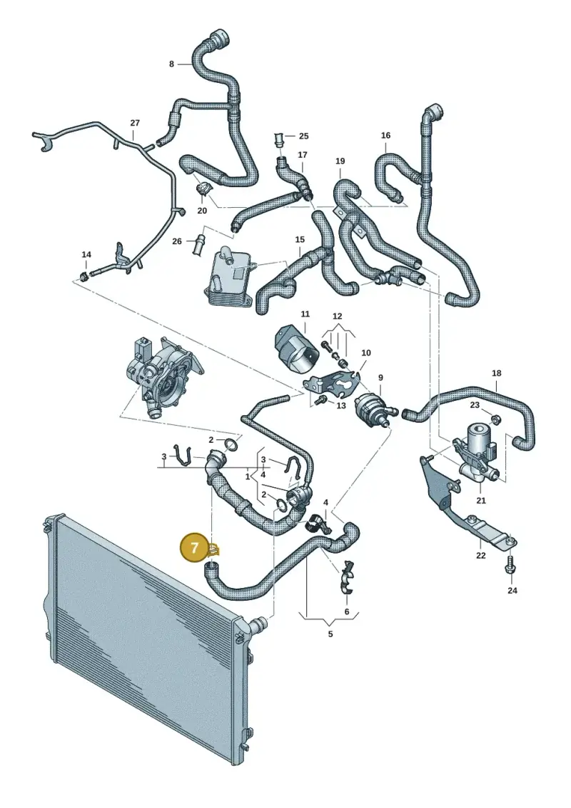 N90687101 — Volkswagen Multivan (2021-) diagram 7t0121420, position 7
