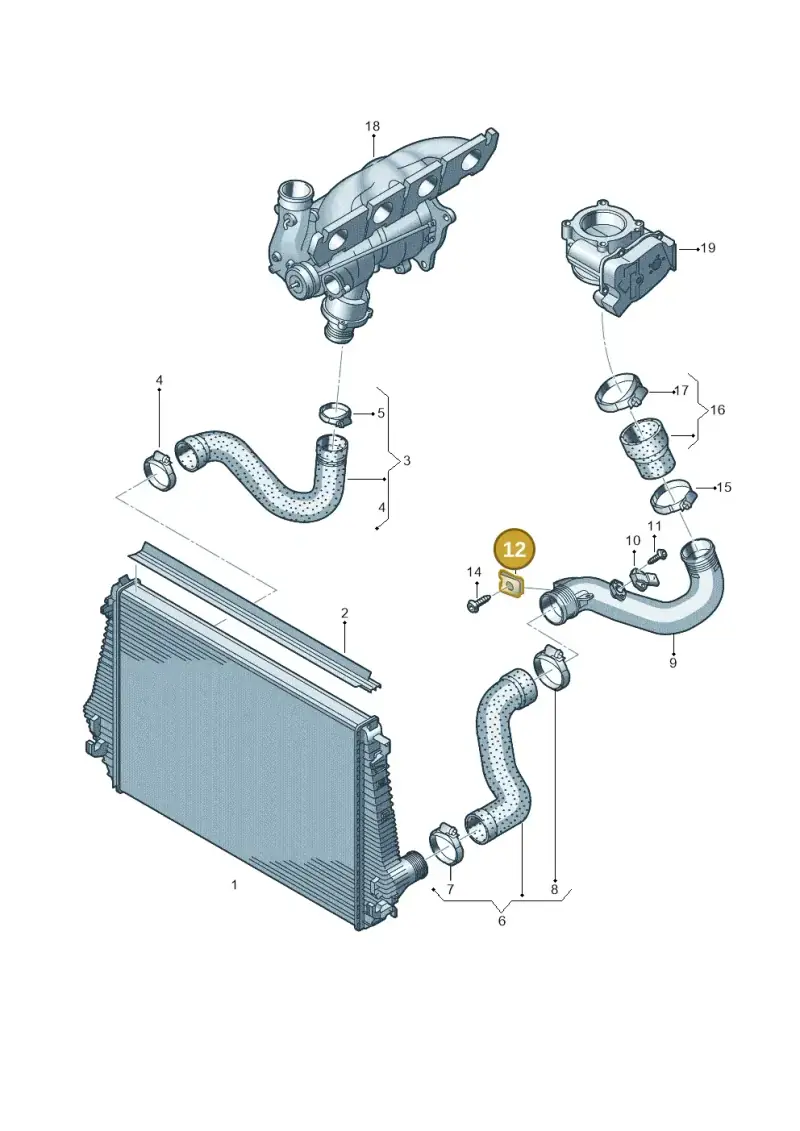 N90688702 — Volkswagen Amarok twin cab (2022-) diagram 683145870, position 12