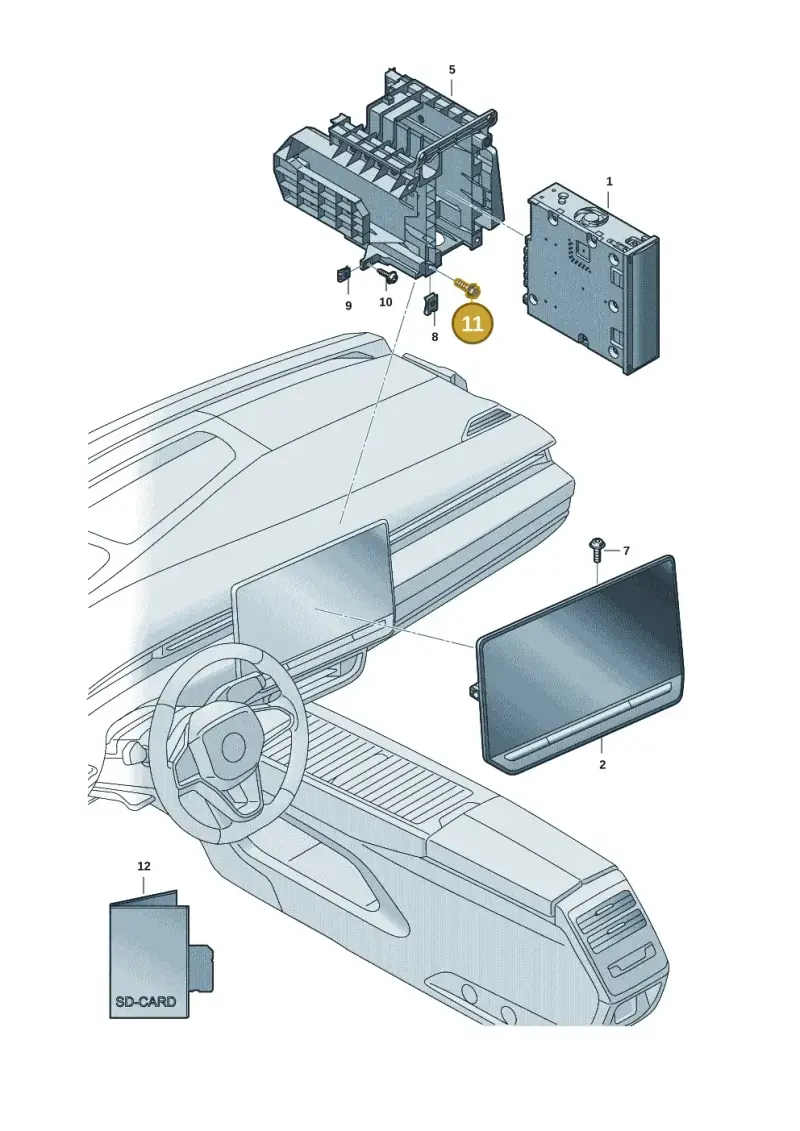 N90698606 — Volkswagen ID.7 Limousine Pro (2023-) diagram 14b035100, position 11