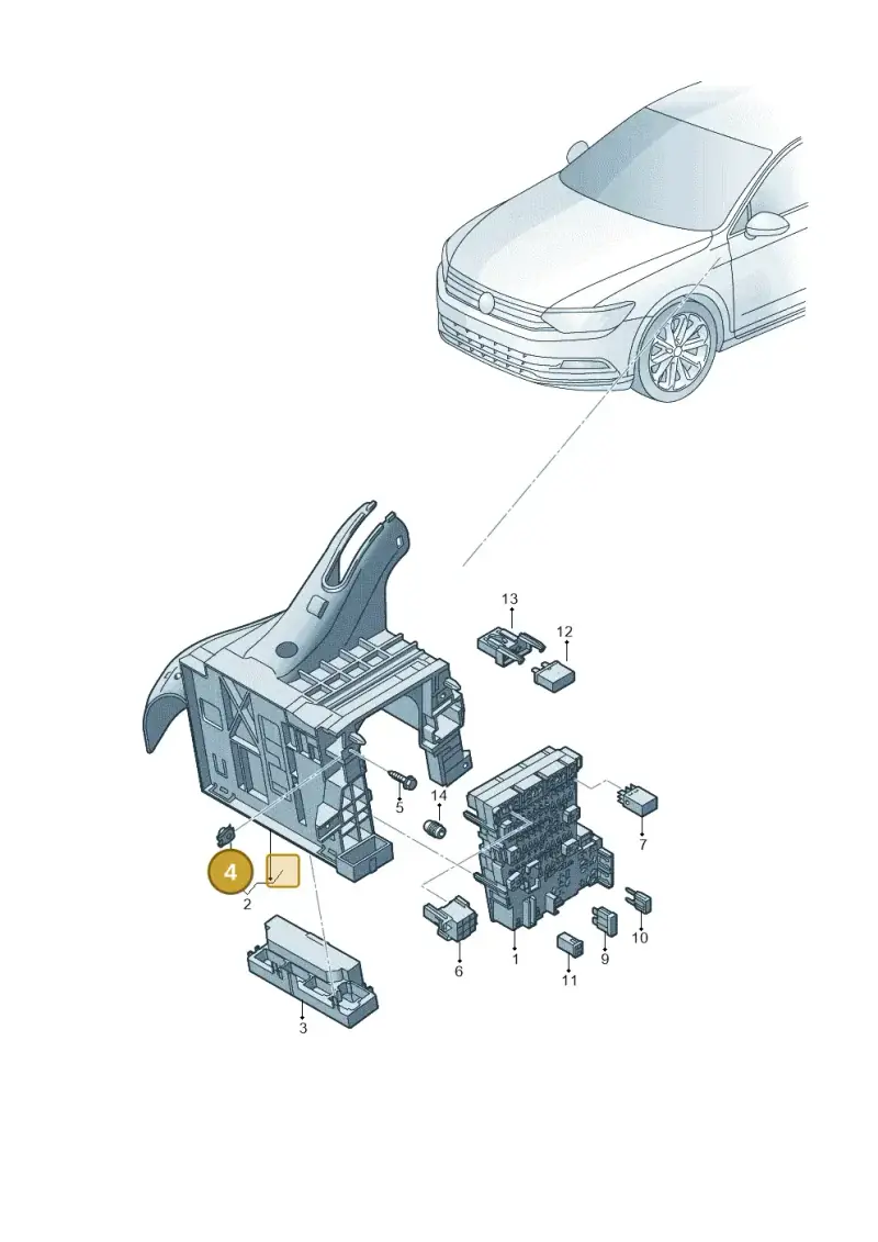 N90698801 — Volkswagen Passat estate (2023-) diagram 793937000, position 4