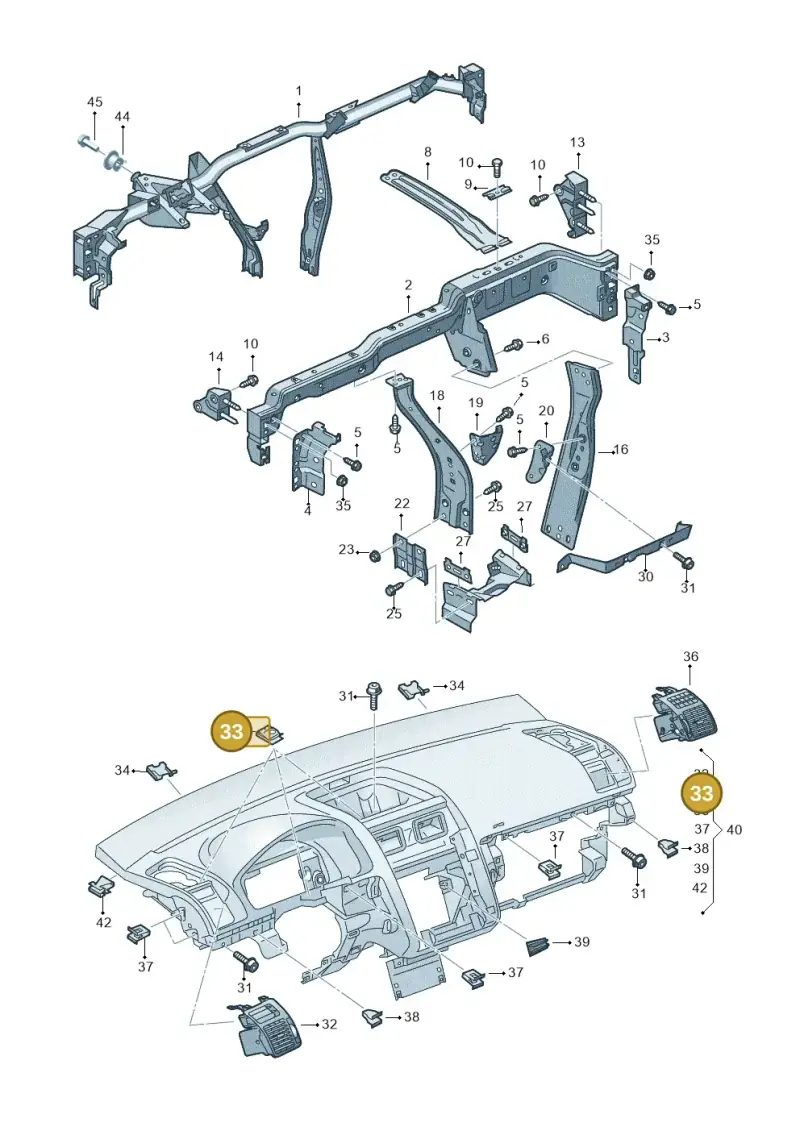 N90698901 — Volkswagen Touran 2.0 (2010-2015) diagram 615857020, position 33