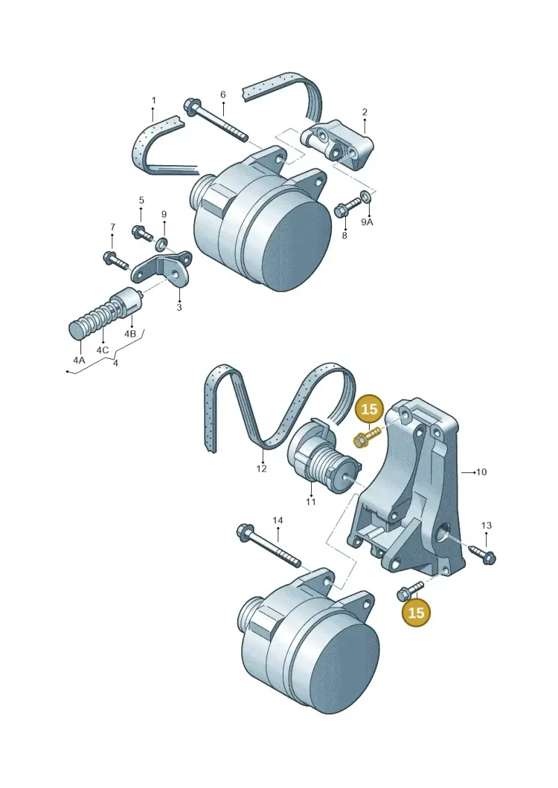 N90712401 — Volkswagen New Beetle             06> (2005-) diagram 158903300, position 15