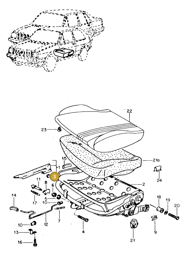 N90715001 — Volkswagen GOLF,JETTA (MEX) (1987-1992) diagram 108141000, position 3