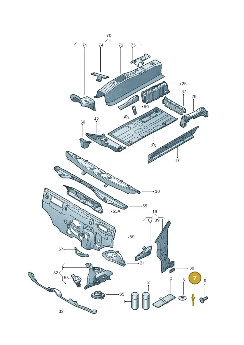 N90716103 — Volkswagen Up! 1.0 TSI (2013-2017) diagram 559802000, position 7