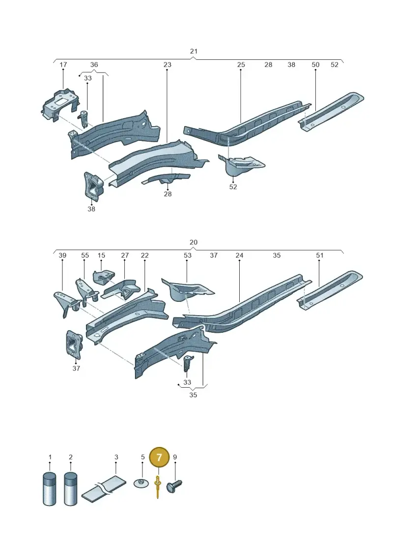 N90716103 — Volkswagen Up! 1.0 BlueMotion (2016-2023) diagram 723803300, position 7