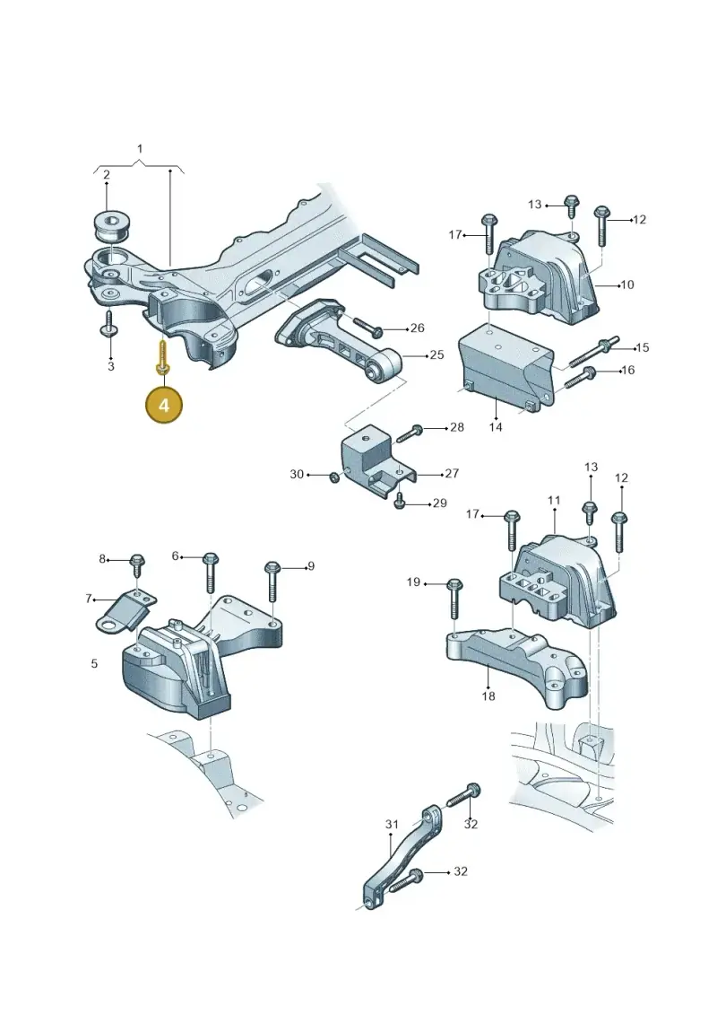 N90734902 — Volkswagen Lavida (2012-2021) diagram 744199200, position 4