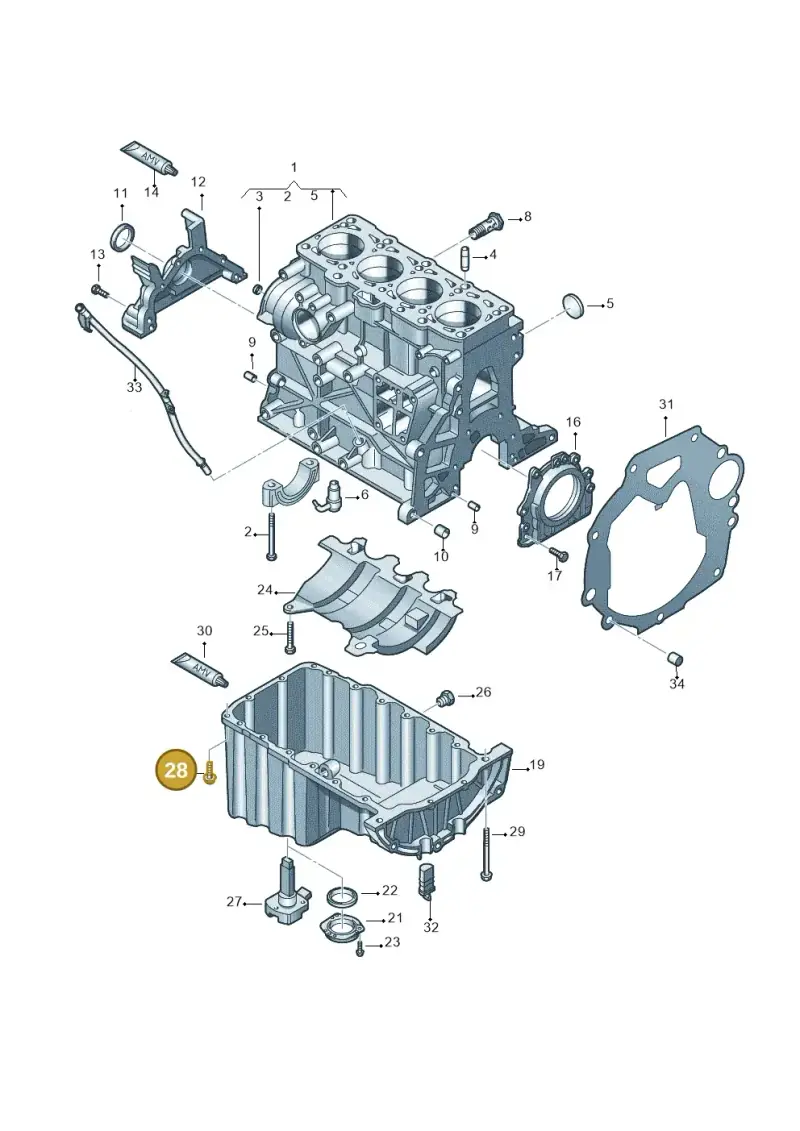 N90735604 — Volkswagen Amarok twin cab (2022-) diagram 683103200, position 28