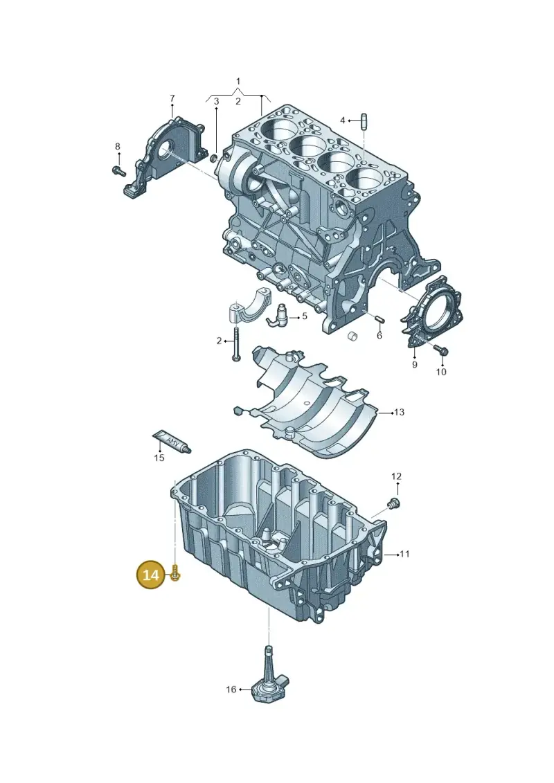 N90735604 — Volkswagen Transport. multivan (2019-2024) diagram 807103300, position 14