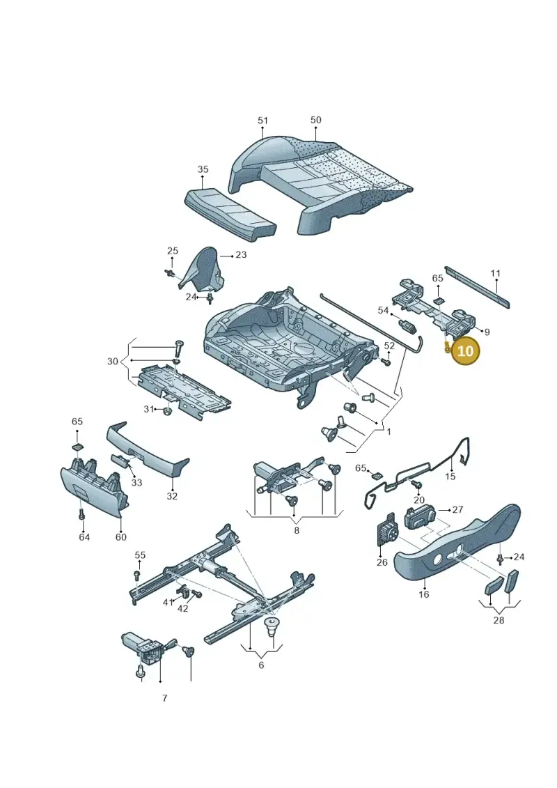 N90737104 — Audi A5 Sportback (2011-2017) diagram 620881100, position 10