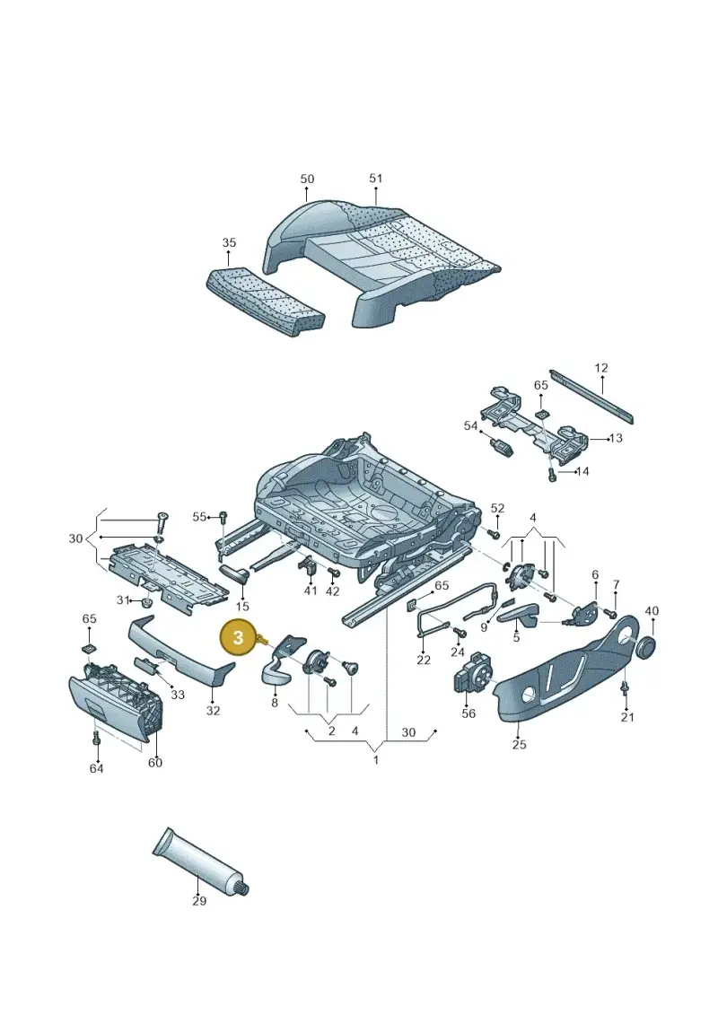N90737104 — Audi RS3 Limousine (2017-2020) diagram 858881000, position 3
