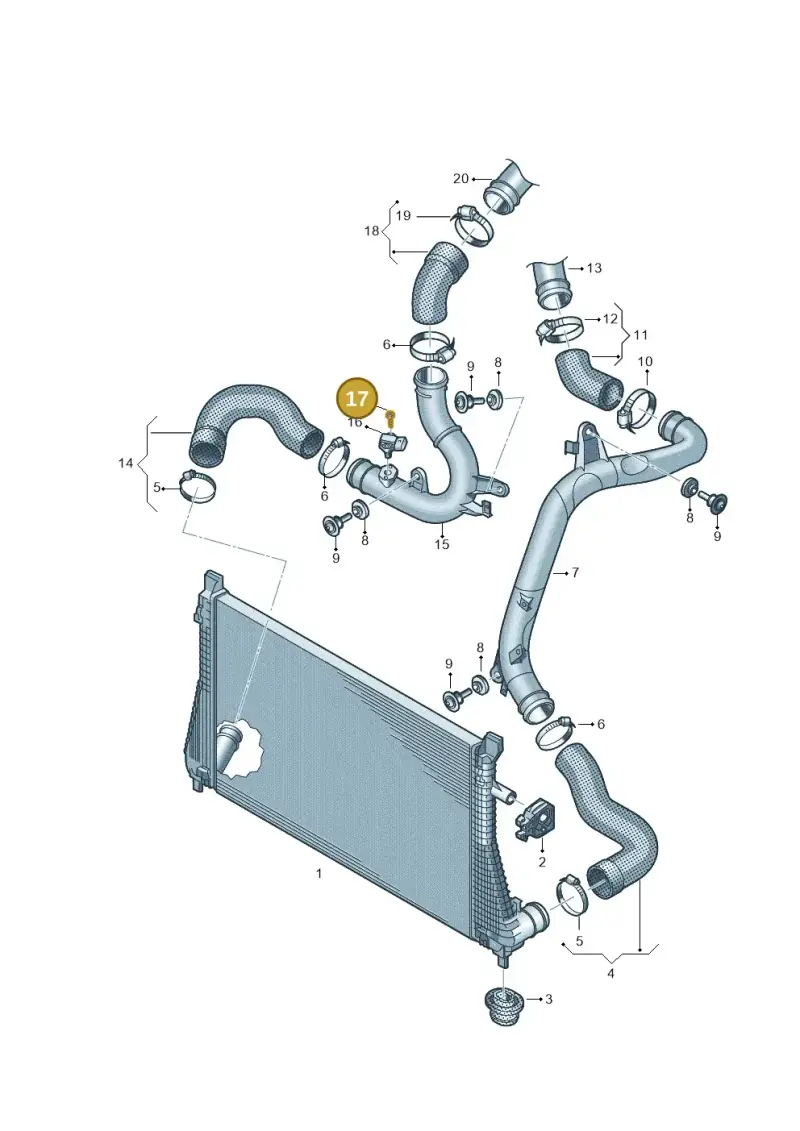 N90739704 — Volkswagen Tiguan 2.0 (2023-) diagram 746145780, position 17