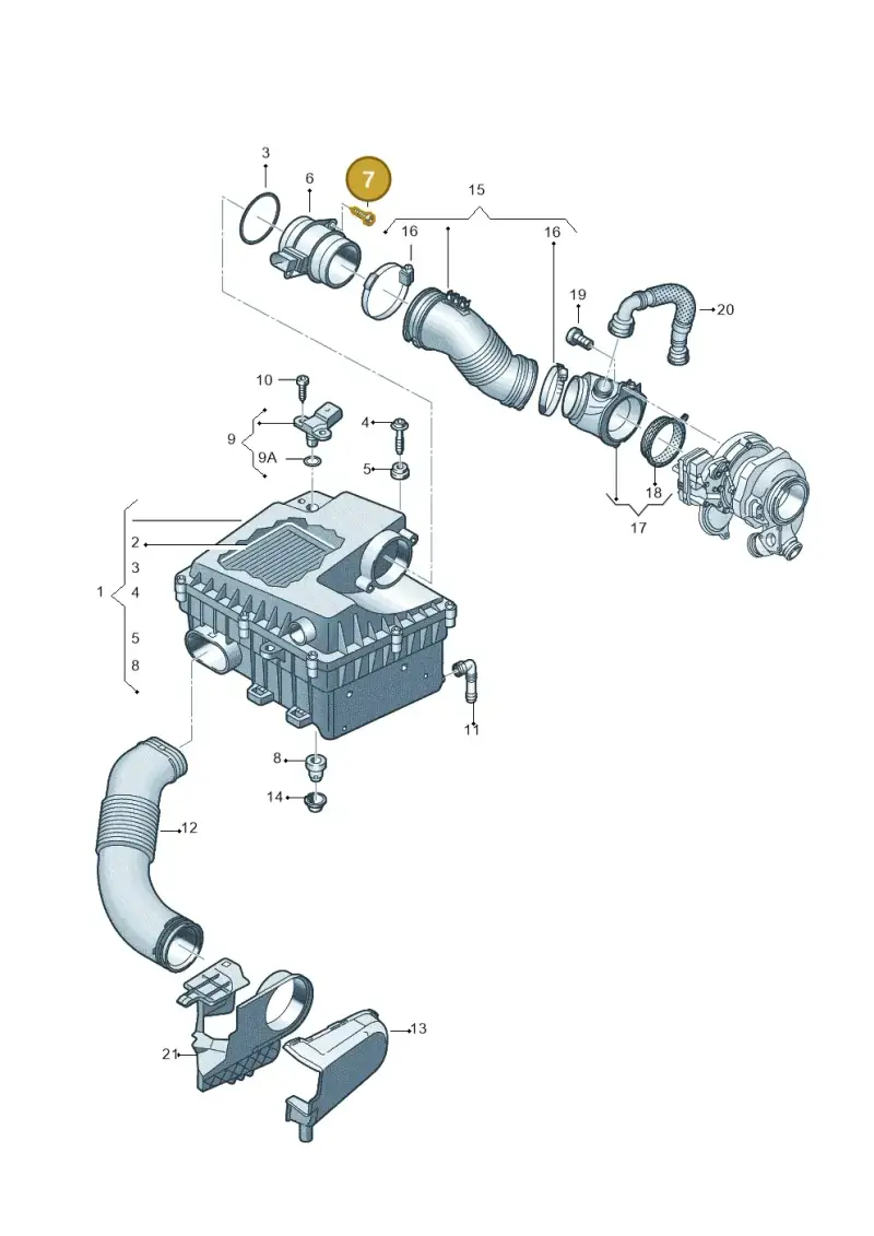 N90739704 — Volkswagen Amarok twin cab (2022-) diagram 894129100, position 7
