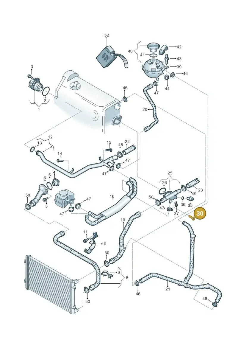 N90743602 — SEAT AROSA (1997-2003) diagram 231121370, position 30