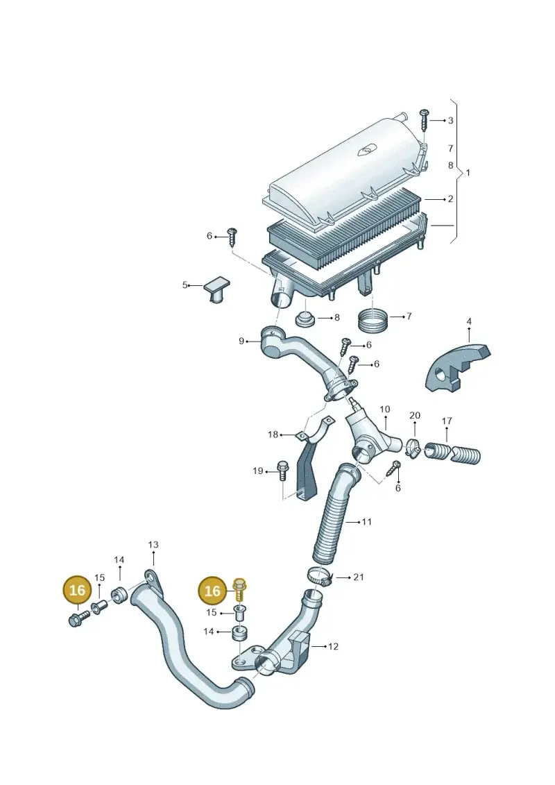 N90750501 — Volkswagen New Beetle             06> (2005-) diagram 269129100, position 16