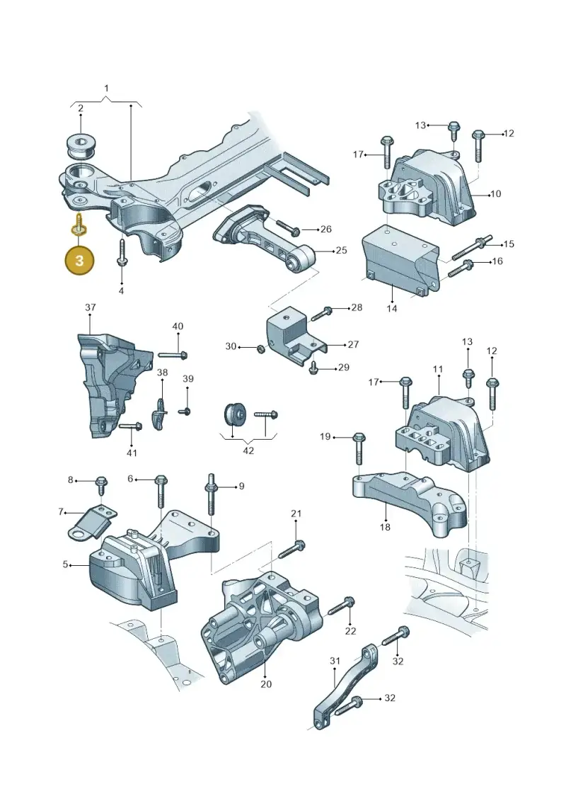 N90752802 — Volkswagen Lavida (2012-2021) diagram 744199250, position 3