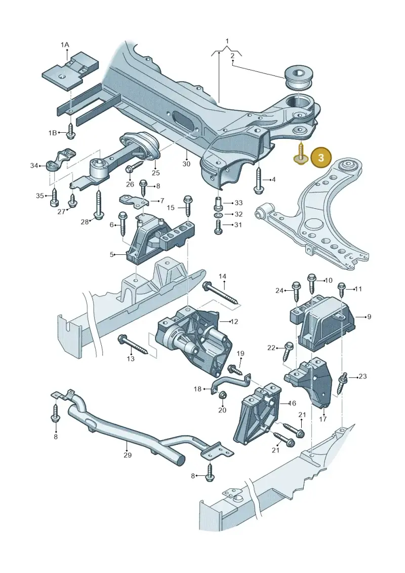 N90752802 — Volkswagen New Beetle             06> (2005-) diagram 194199200, position 3