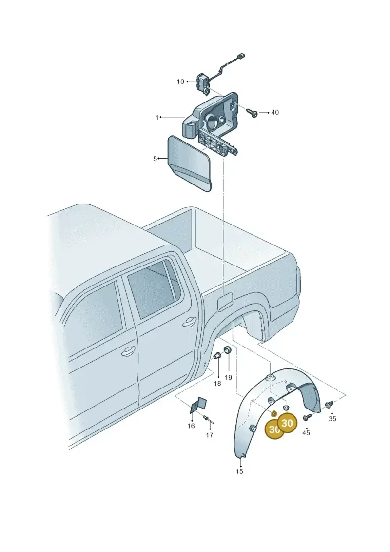 N90757901 — Volkswagen Amarok twin cab (2022-) diagram 683809200, position 30