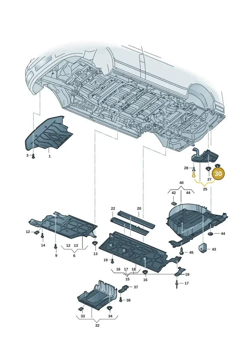 N90757901 — Volkswagen Multivan (2021-) diagram 7t0825000, position 30