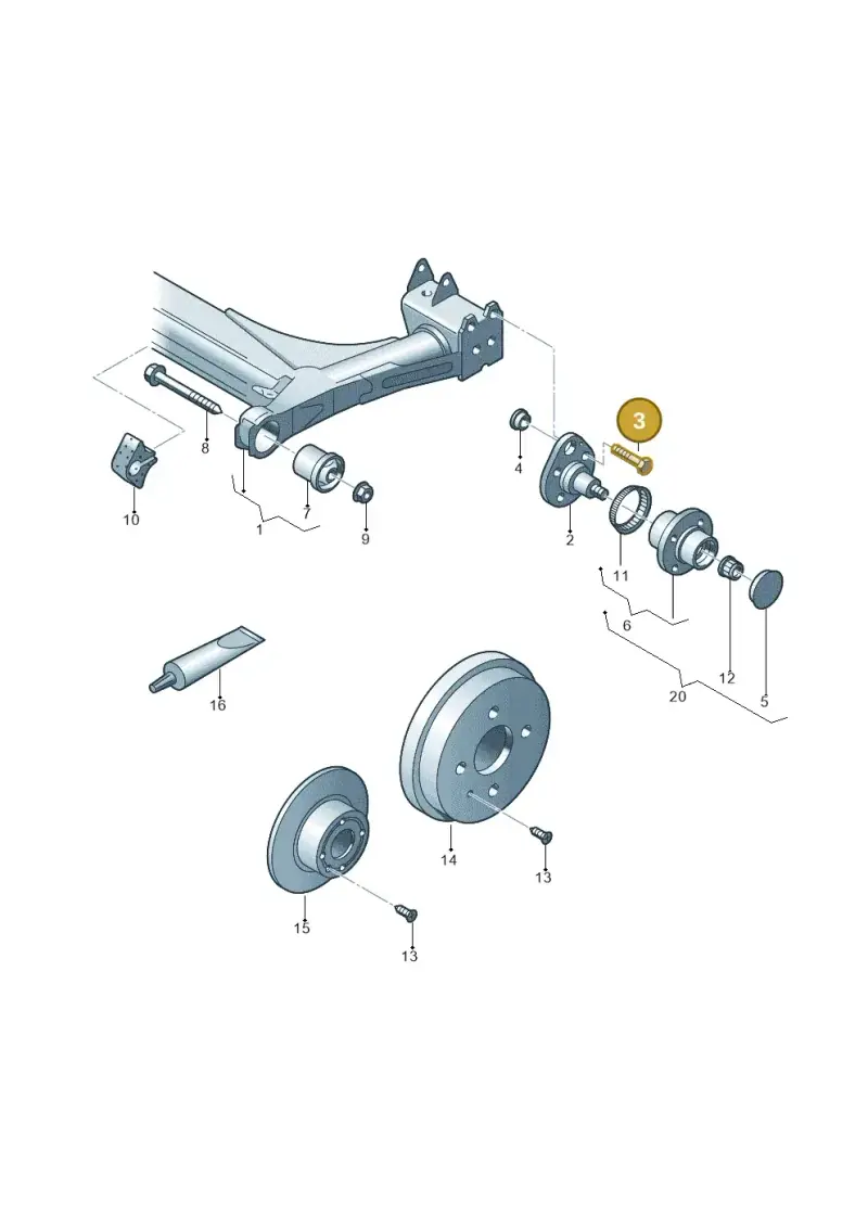 N90758901 — Volkswagen POLO CLASSIC           06> (2005-) diagram 240500200, position 3
