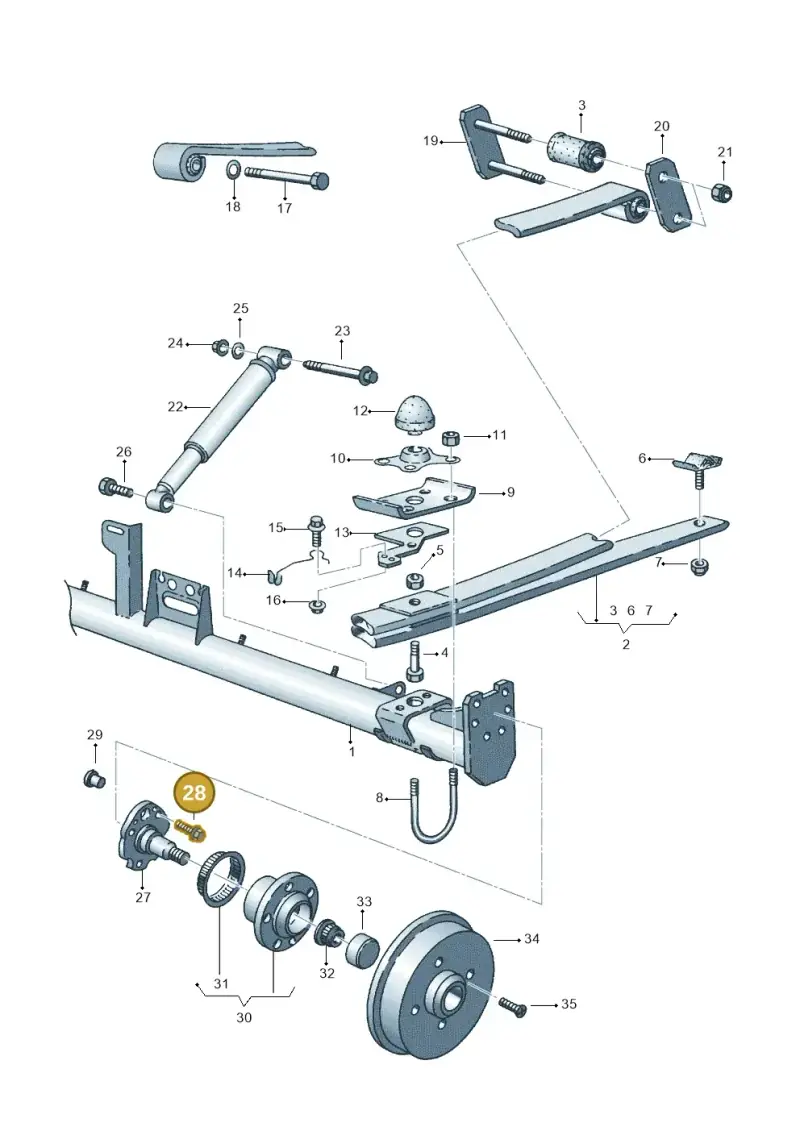 N90758902 — Volkswagen CADDY-KOMBI/KASTENW.   06> (2005-) diagram 173500210, position 28