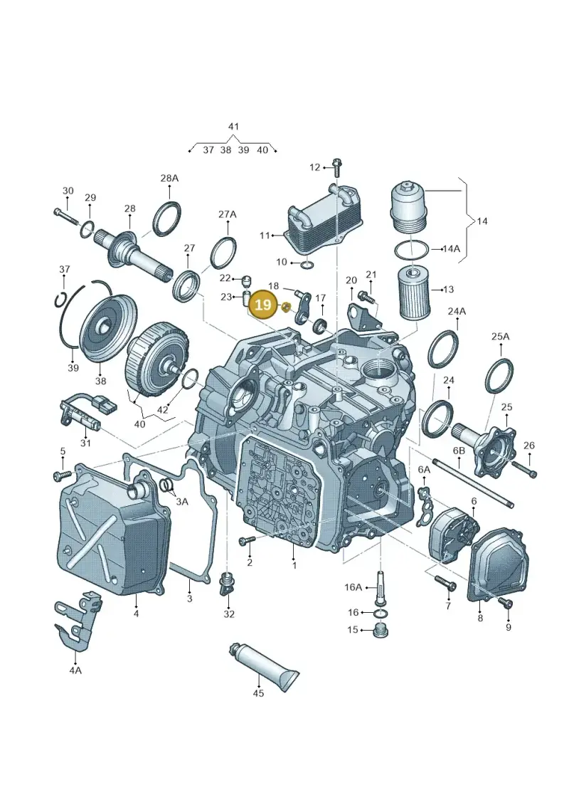 N90761101 — Volkswagen Jetta Vagon            08> (2008-) diagram 405321600, position 19