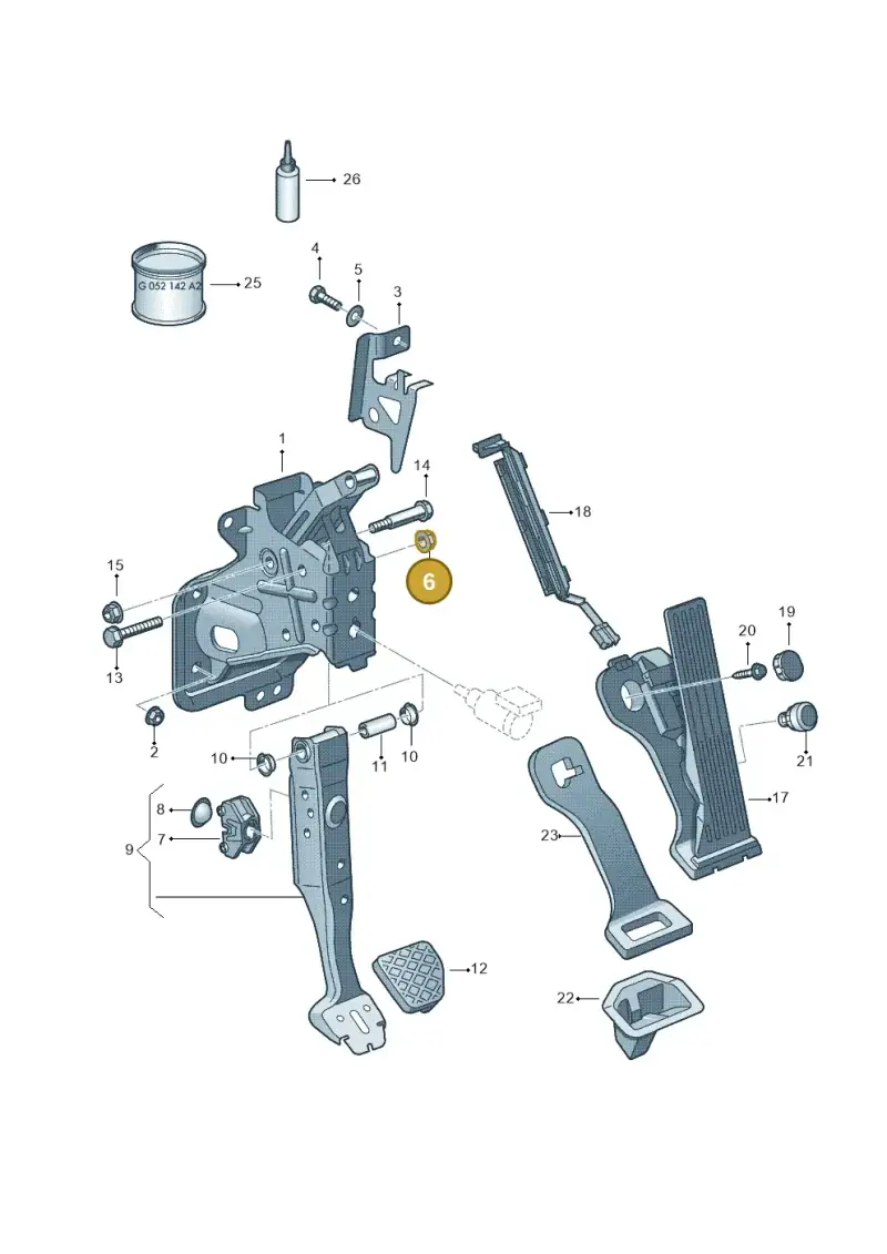 N90761101 — Volkswagen JETTA                  06> (2005-) diagram 409721600, position 6