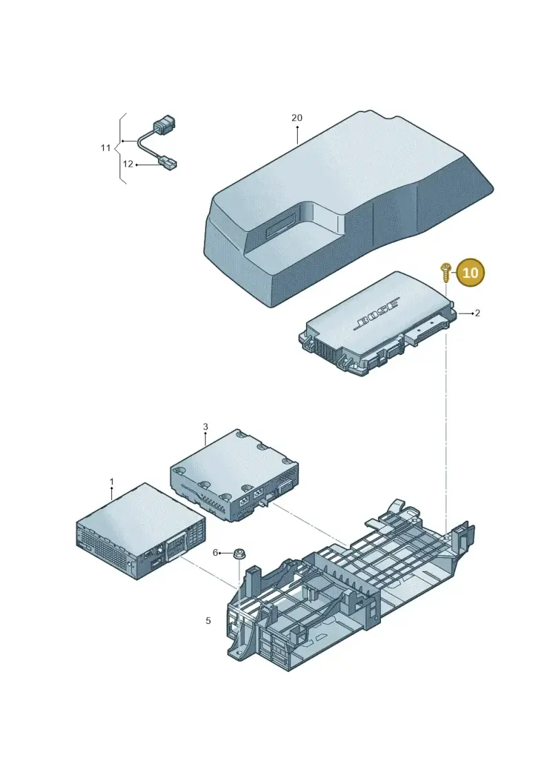 N90763001 — Audi A1 Sportback (2014-2018) diagram 792035400, position 10