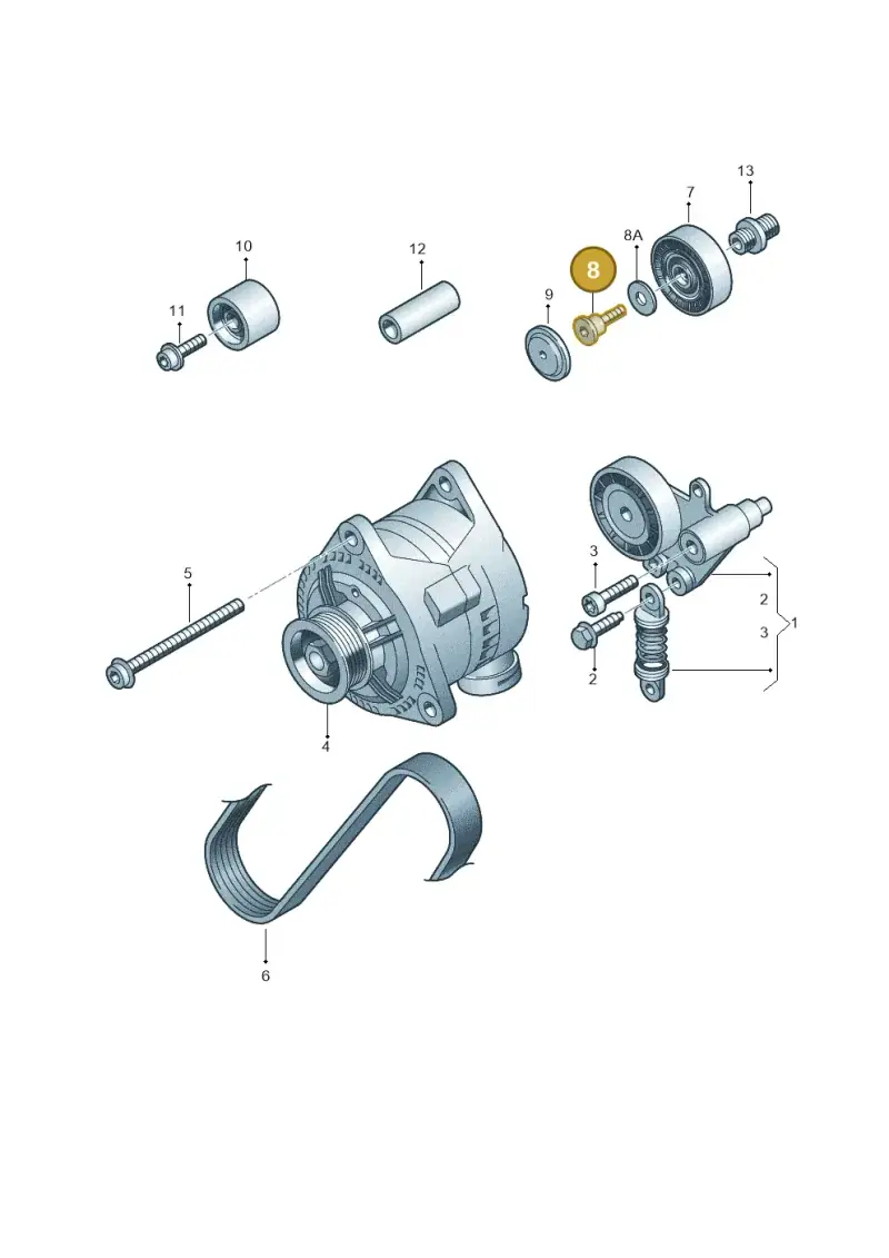 N90766302 — Audi A8/S8/qu. lang    08> (2007-) diagram 291903750, position 8