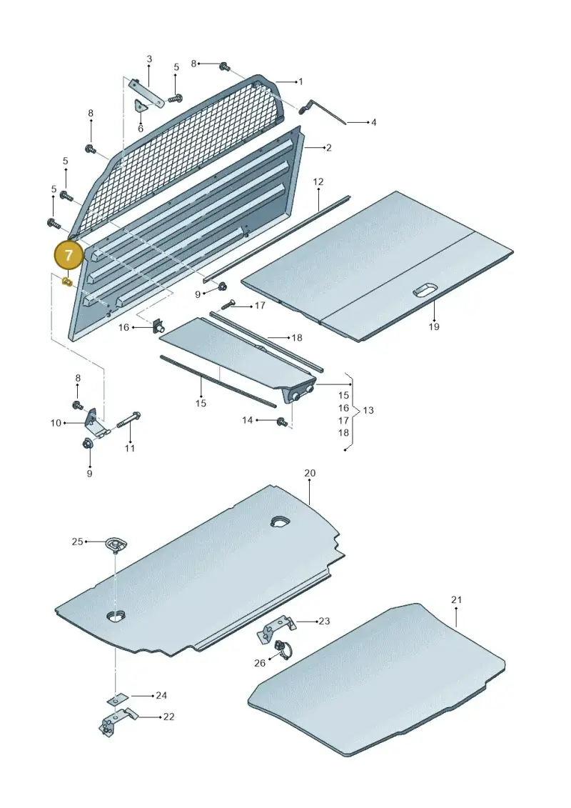 N90771003 — SEAT Ibiza (2015-) diagram 639867950, position 7