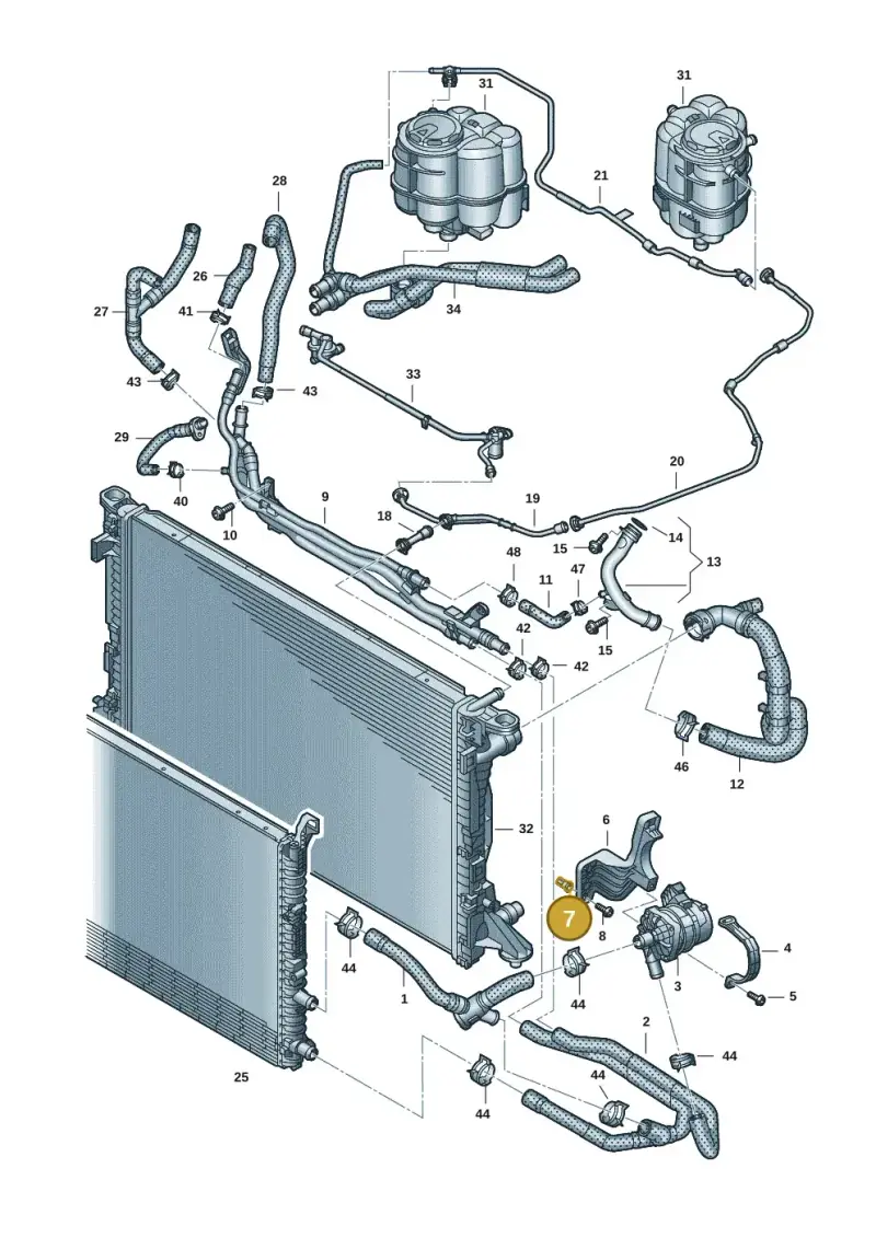 N90771003 — Audi A5 Sportback (2016-2025) diagram 849121241, position 7