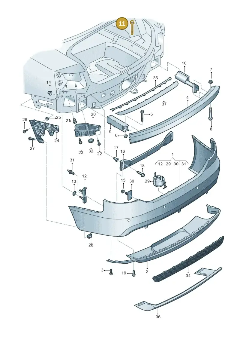 N90772102 — Audi A6 2.7 TDI (2008-2011) diagram 648807500, position 11