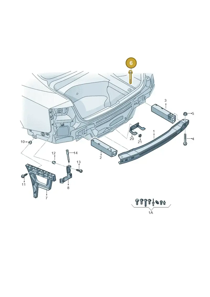 N90772102 — Audi A4 av. 2.0 tdi (2011-2015) diagram 736807500, position 6
