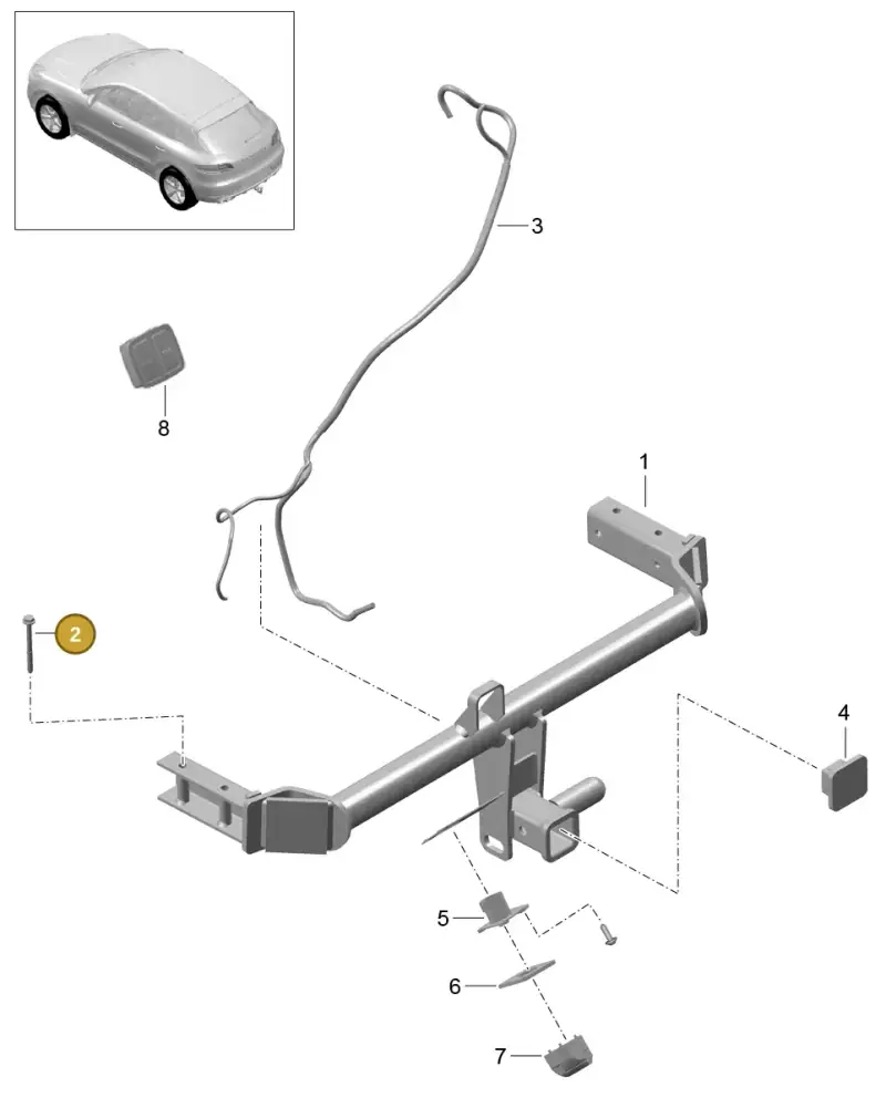 N90772102 — Porsche Macan (2013-2018) diagram p44002000, position 2