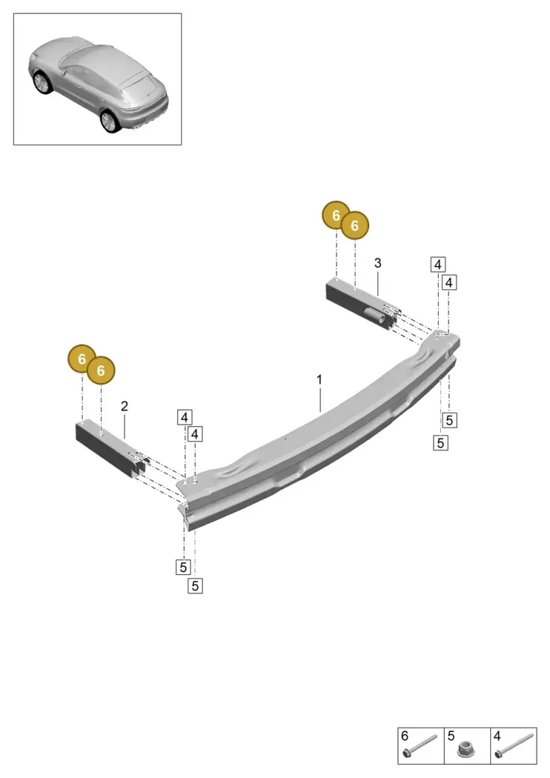 N90772102 — Porsche Macan (2018-2022) diagram p52000184, position 6