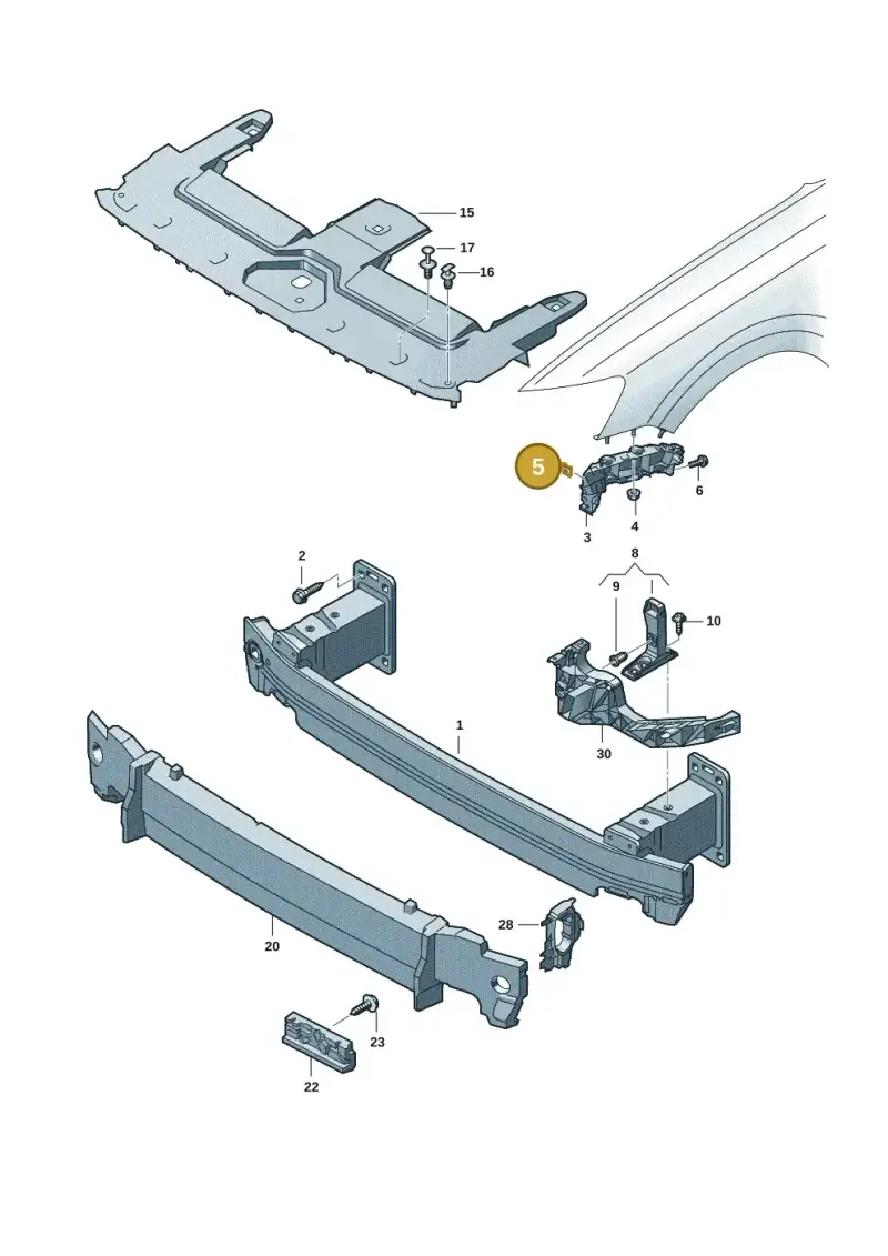 N90777702 — Audi RS Q8 (2019-2025) diagram 429807005, position 5