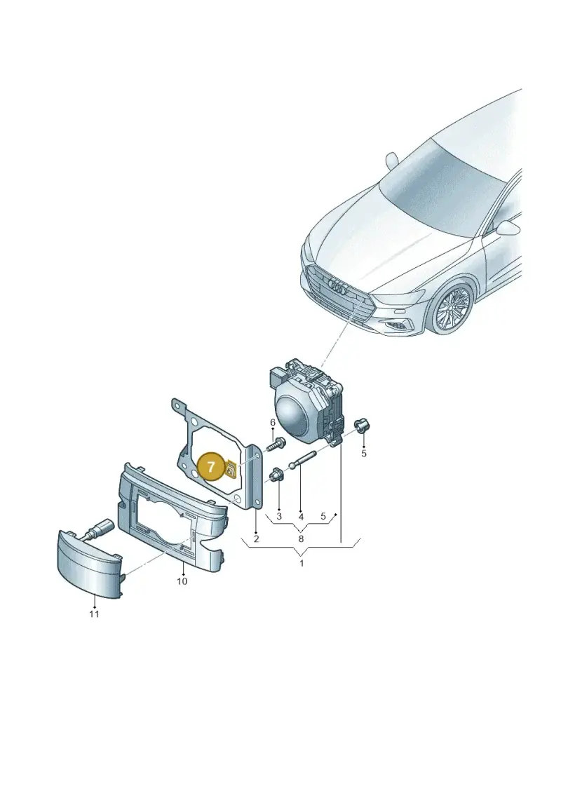 N90777702 — Audi A7 Sportback (2018-2025) diagram 435907050, position 7