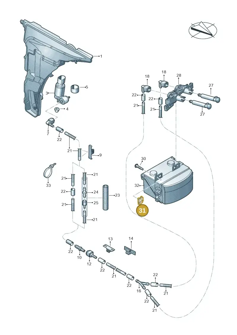 N90777702 — Audi A7 Sportback (2018-2025) diagram 435955250, position 31