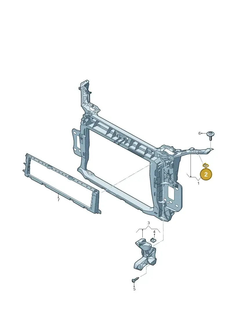 N90777704 — Audi RS Q3 Sportback (2019-2024) diagram 597805000, position 2