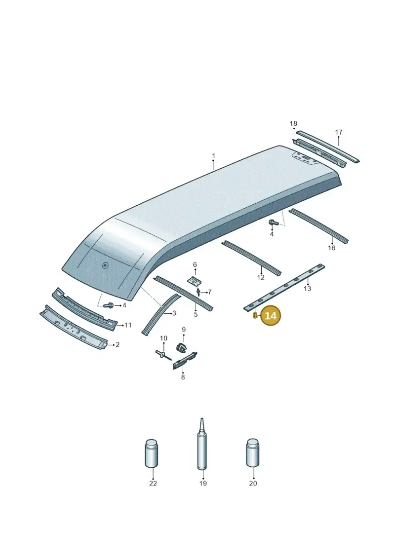 N90777902 — Volkswagen MAN TGE 55 (2016-2021) diagram 806817010, position 14