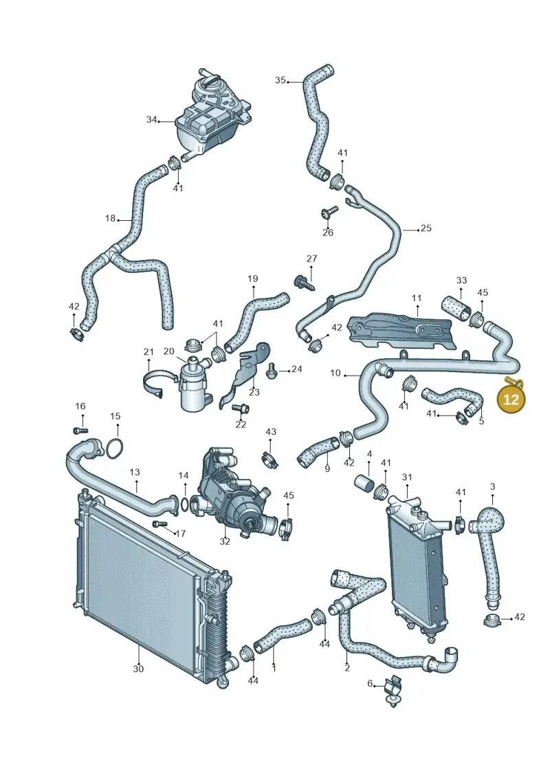 N90780901 — Audi RS4 Cabrio qu.    08> (2007-) diagram 473121450, position 12