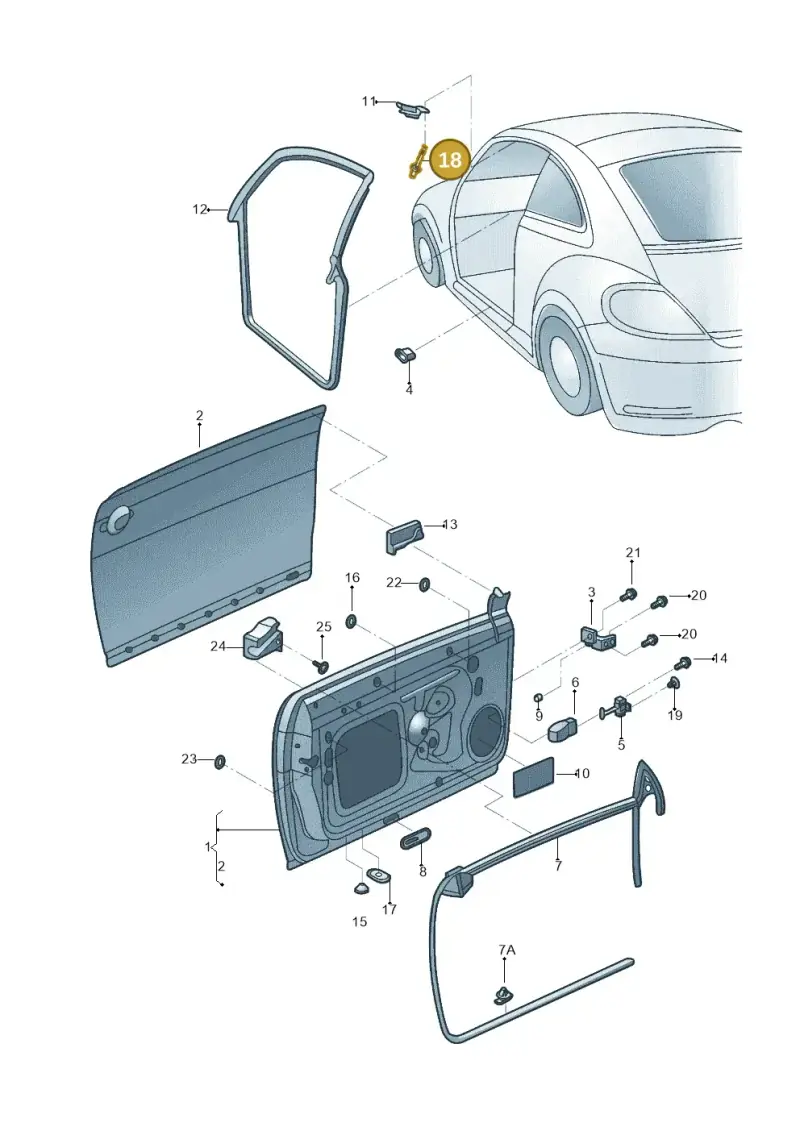 N90787802 — Volkswagen Beetle (2016-2019) diagram 801831000, position 18