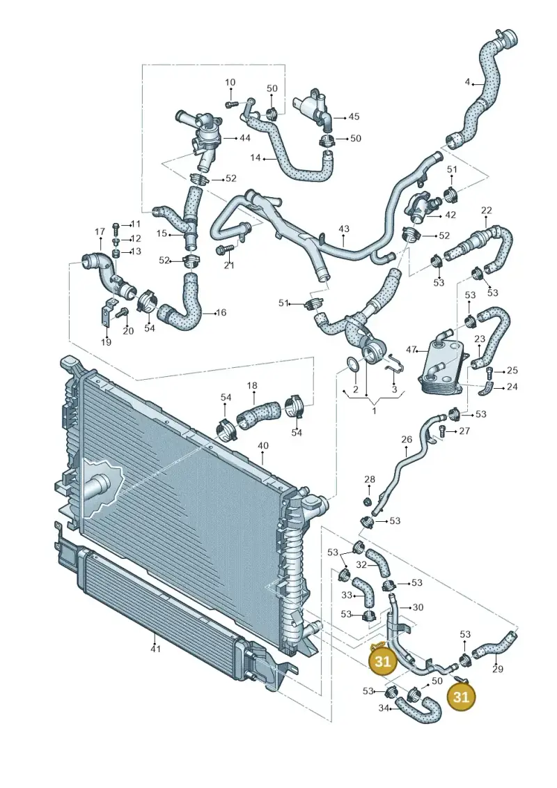 N90797601 — Audi RS Q3 (2013-2018) diagram 764121330, position 31